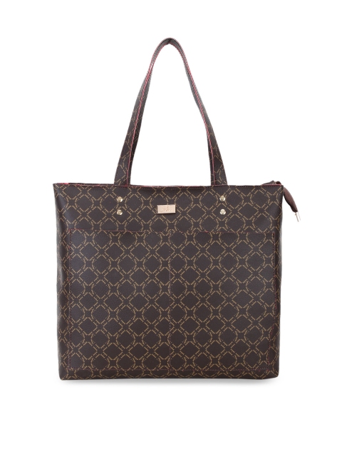 

yelloe Brown Printed Shoulder Bag