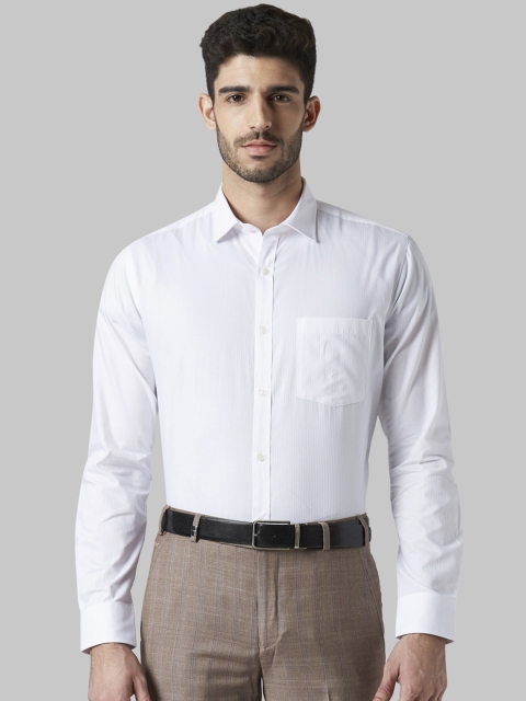

Park Avenue Men White Solid Slim Fit Formal Shirt