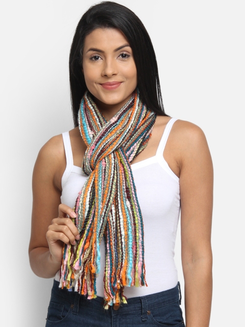 

Anekaant Women Multicoloured Striped Stole, Multi