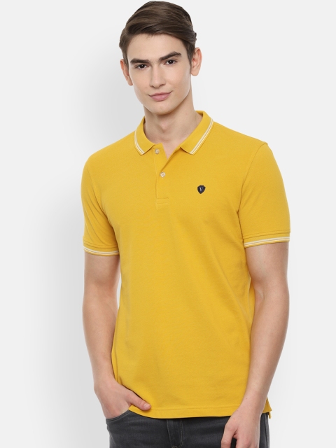 

Van Heusen Sport Men Yellow Solid Polo Collar T-shirt