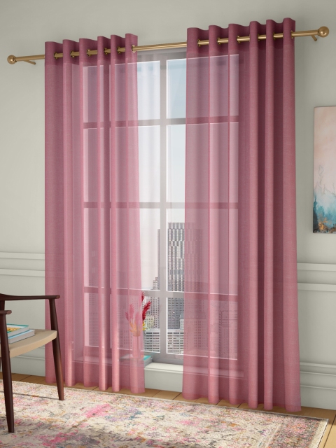 

CURTAIN LABEL Pink Set of 2 Long Door Curtains