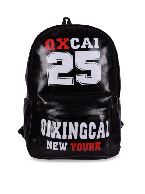 

Bagkok Women Black Typography Backpack