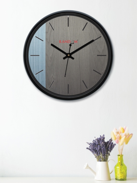 

RANDOM Grey & Blue Round Colourblocked 30 cm Analogue Wall Clock