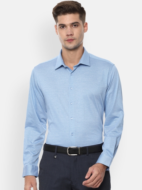 

Van Heusen Men Blue Slim Fit Printed Formal Shirt