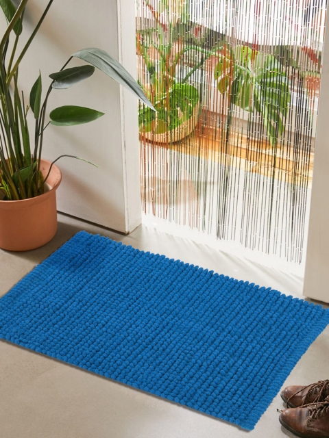 

Story@home Blue Solid Rectangular No-Shred Doormat