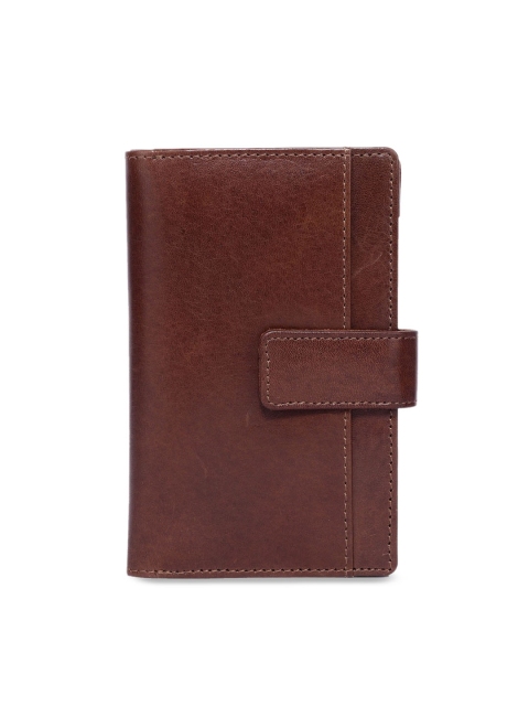 

Leather Zentrum Women Brown Solid Two Fold Leather Wallet