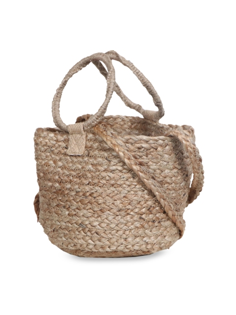 

Diwaah Beige Self Design Sling Bag