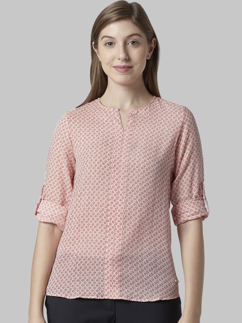 

Park Avenue Woman Orange Printed Pure Cotton Top