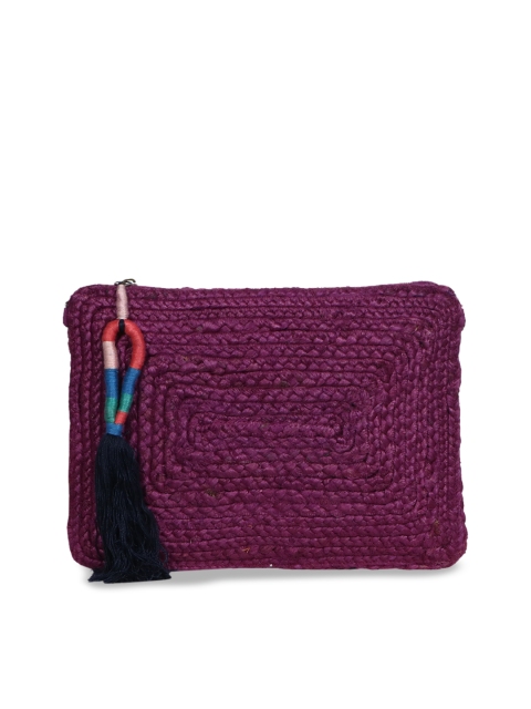 

Diwaah Purple Self Design Sling Bag