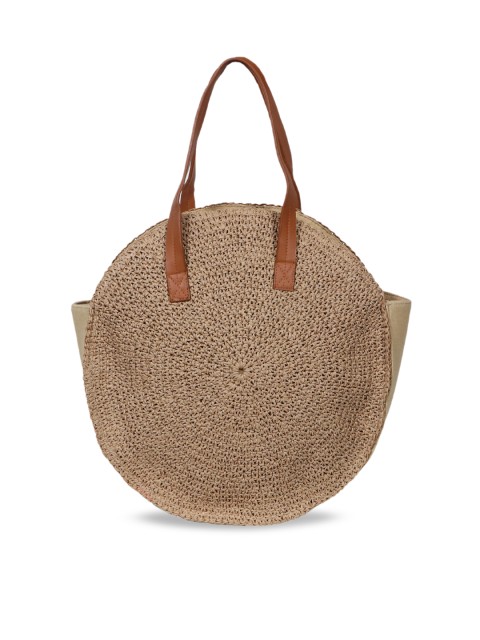 

Diwaah Beige Self Design Handheld Bag
