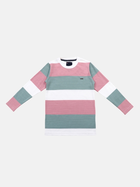 

Lil Tomatoes Boys White Colourblocked Round Neck T-shirt