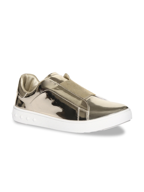 

Stride Women Gold-Toned Slip-On Sneakers