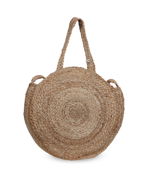 

Diwaah Beige Self Design Handheld Bag