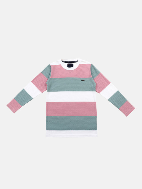

Lil Tomatoes Boys White Colourblocked Round Neck T-shirt
