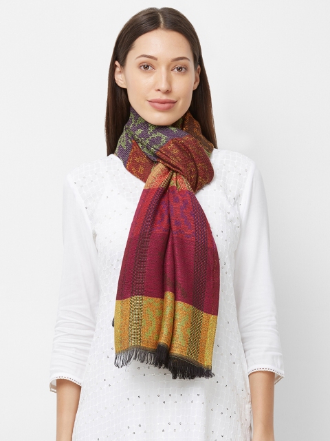 

Vozaf Women Multicoloured Woven Design Shawl, Multi