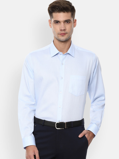 

Van Heusen Men Blue Regular Fit Solid Formal Shirt