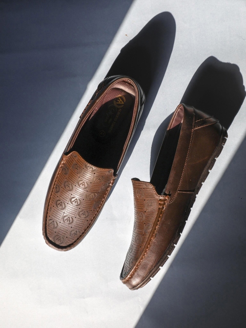 

Alberto Torresi Men Tan Brown Loafers