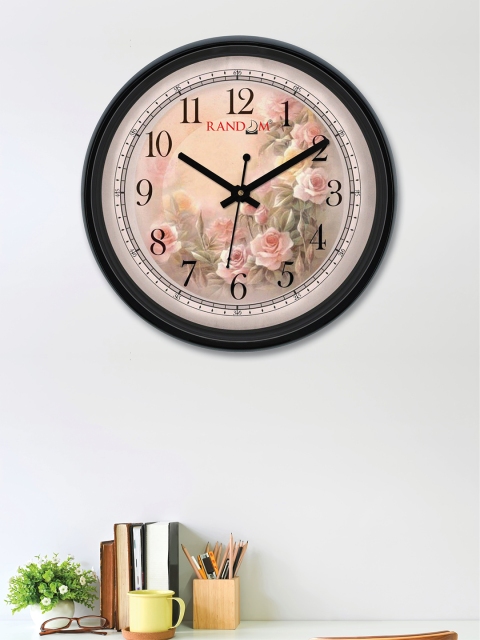

RANDOM Multicoloured & Pink Round Printed 30 cm Analogue Wall Clock, Multi