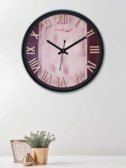 

RANDOM Burgundy & Lavender Round Colourblocked 30 cm Analogue Wall Clock