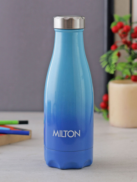 

Milton Blue PRUDENT-350 Stainless Steel Hot and Cold Water Bottle 360ml