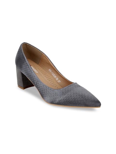 

Bloomtale Women Grey Textured Pumps