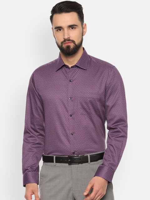 

Van Heusen Men Purple Regular Fit Printed Formal Shirt
