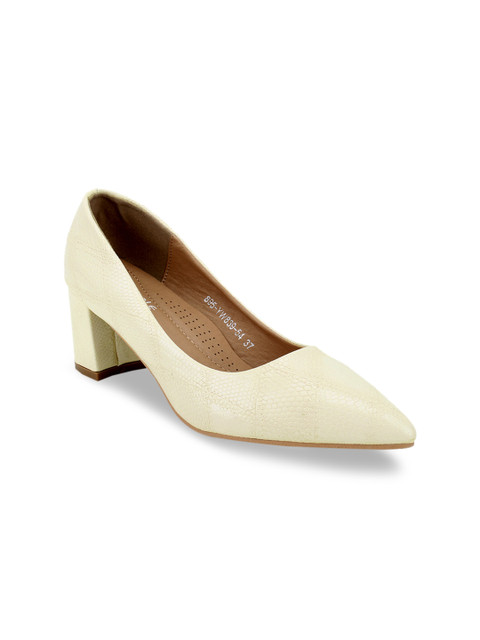 

Bloomtale Women Beige Textured Pumps