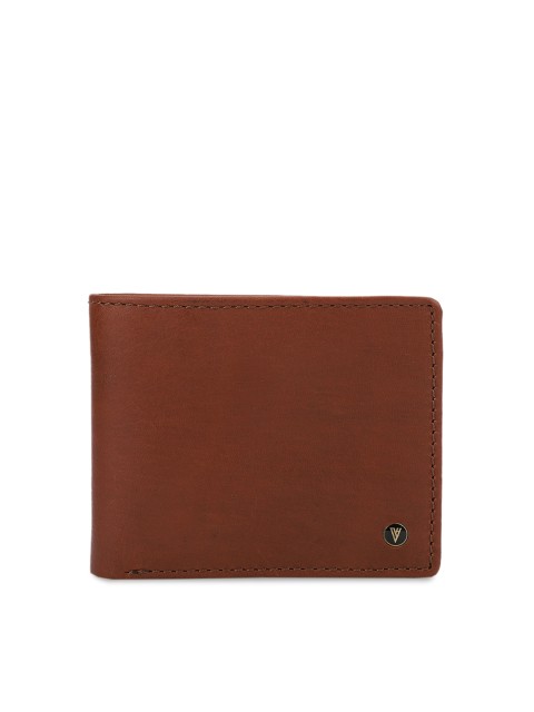 

Van Heusen Men Brown Solid Two Fold Leather Wallet