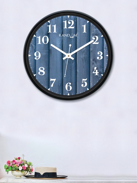 

RANDOM Teal Blue Round Printed 30 cm Analogue Wall Clock