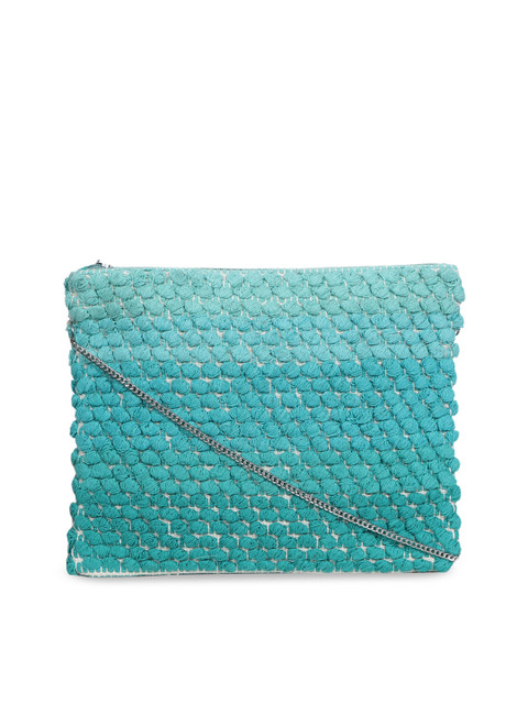 

Diwaah Green Self Design Sling Bag