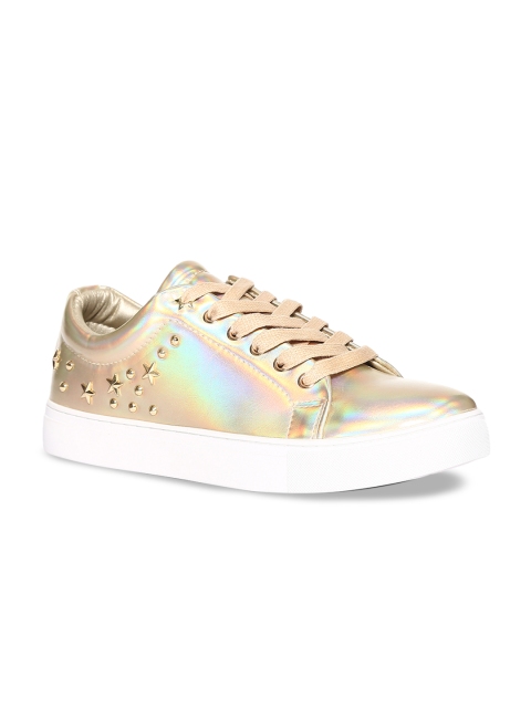 

Stride Women Gold-Toned Embellished Sneakers