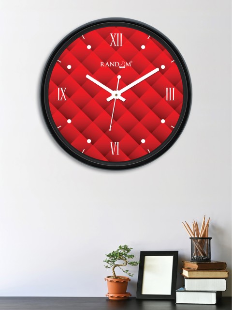 

RANDOM Red Round Printed 30 cm Analogue Wall Clock