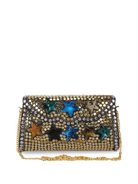 

Anekaant Women Gold-Toned Embellished Clutch