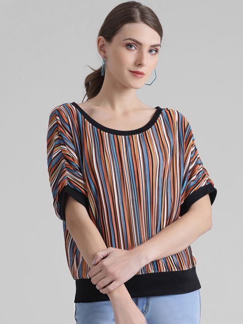 

Zink London Women Multicoloured Striped Top, Multi