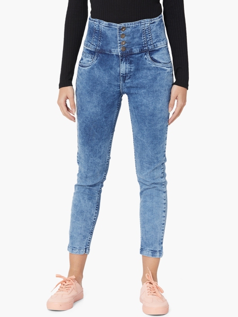 

Ginger by Lifestyle Women Blue Skinny Fit Mid-Rise Clean Look Jeans