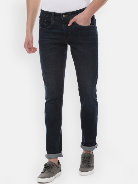 

Solly Jeans Co. Men Navy Blue Slim Fit Mid-Rise Clean Look Stretchable Jeans