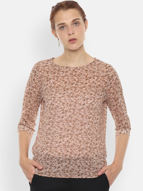 

Van Heusen Woman Beige Printed Top