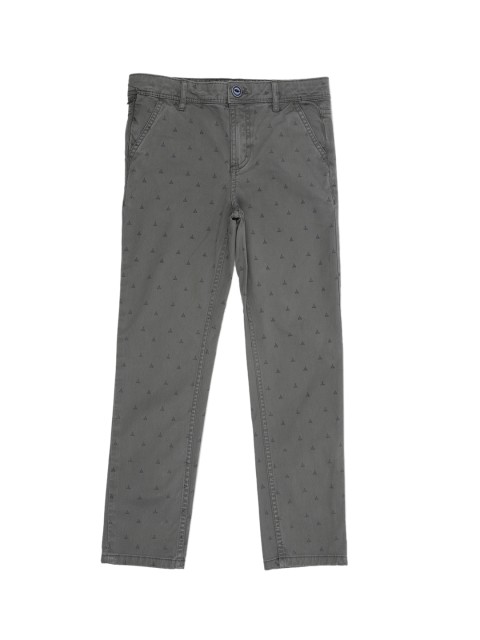 

Allen Solly Junior Boys Grey Regular Fit Printed Regular Trousers