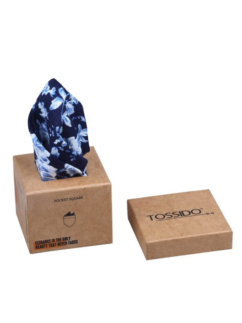 

Tossido Men Blue Printed Pocket Squares