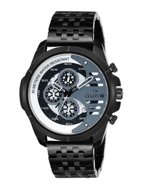 

Duke Men Grey Analogue Chronograph Watch DK4008CRM02C