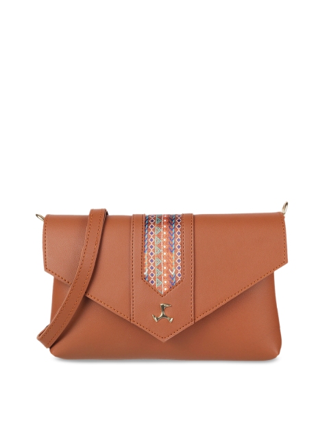 

Mochi Women Tan Brown Solid Sling Bag