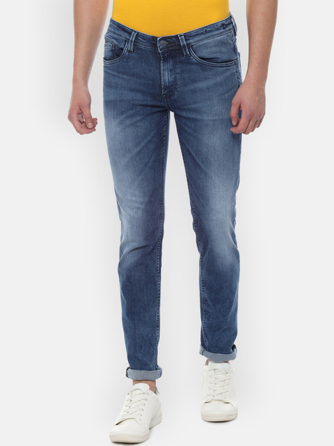 

Solly Jeans Co. Men Blue Skinny Fit Mid-Rise Clean Look Stretchable Jeans