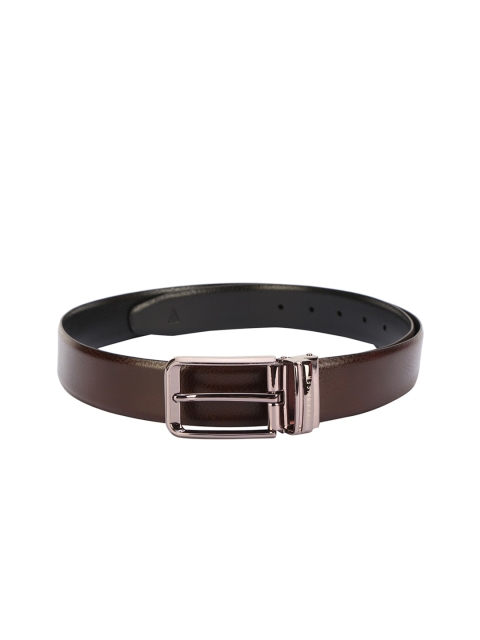 

Van Heusen Men Black & Brown Solid Leather Belt