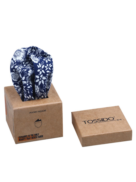 

Tossido Men Blue Printed Pocket Squares