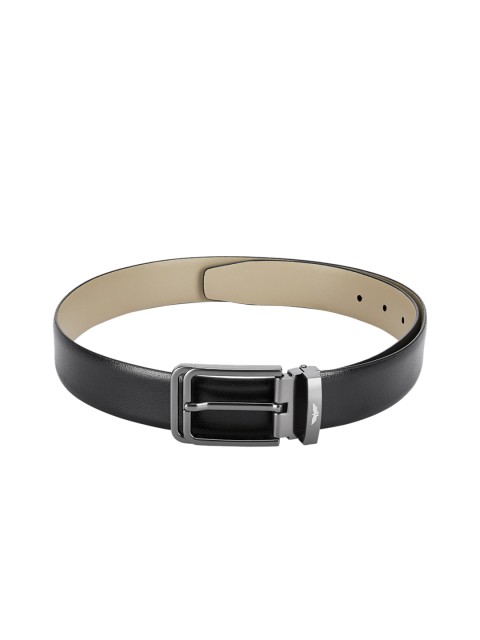 

Park Avenue Men Black Solid Leather Belt