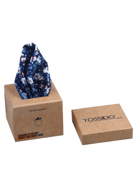 

Tossido Men Blue Printed Pocket Squares