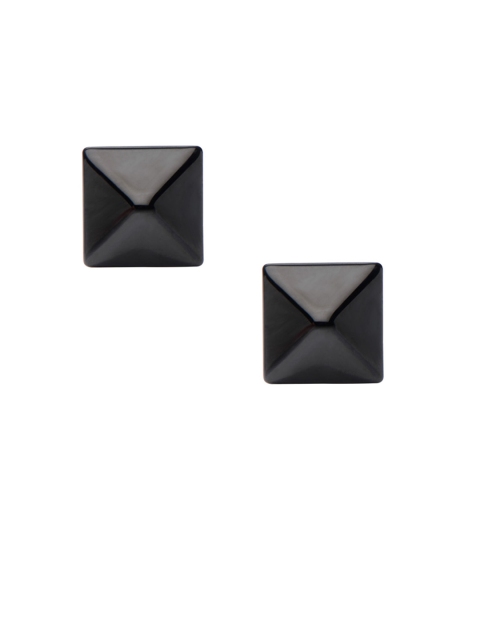 

Inox Jewelry Black Square Studs