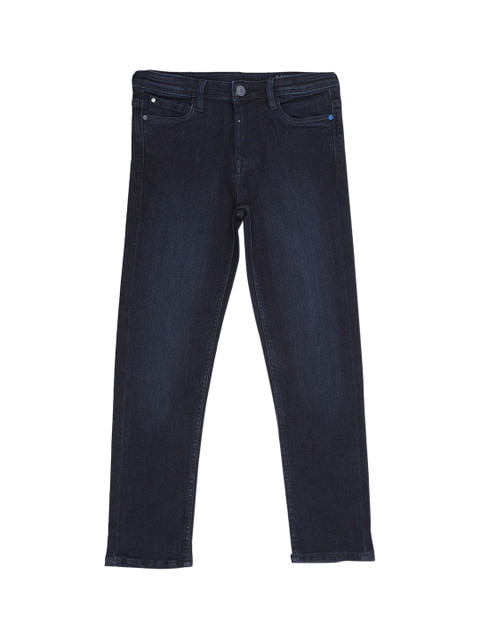 

Allen Solly Junior Boys Navy Blue Regular Fit Mid-Rise Clean Look Stretchable Jeans