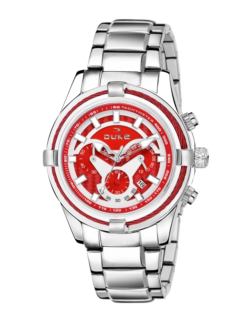 

Duke Men Red Analogue Chronograph Watch DK4001CRM02C
