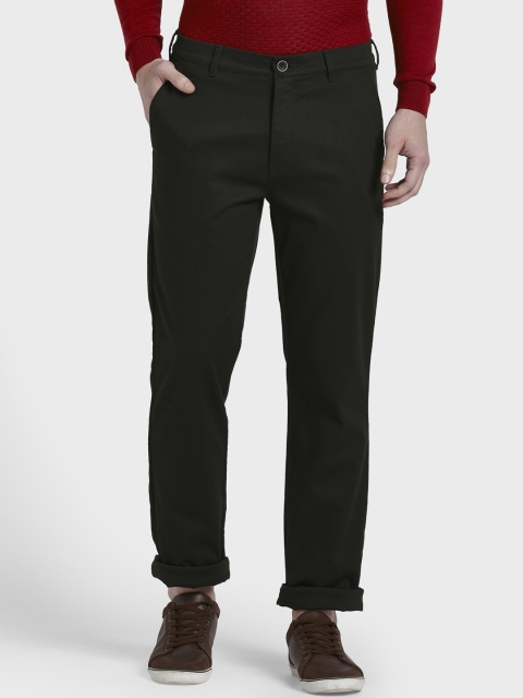 

ColorPlus Men Brown Regular Fit Self Design Regular Trousers